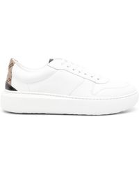 Herno - Leather Lace-up Sneakers - Lyst