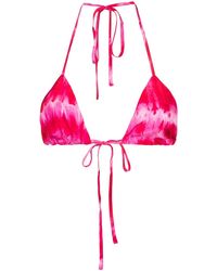 P.A.R.O.S.H. - Tie-Dye Silk Bralette - Lyst