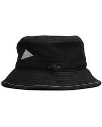 and wander - Logo-Print Bucket Hat - Lyst