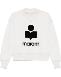 Isabel Marant - Moby Flockedlogo Sweatshirt - Lyst