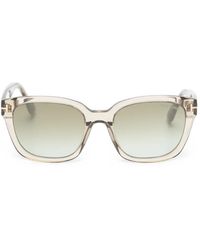 Tom Ford - T-Logo Square-Frame Sunglasses - Lyst