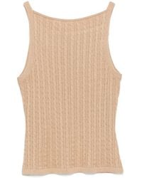 Soft Goat - Cable-Knit Tank Top - Lyst