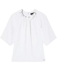 ARMANI EXCHANGE - Short-Sleeve Blouse - Lyst
