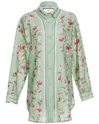 Agua Bendita - Cecilia Honeysuckle Floral Shirt - Lyst