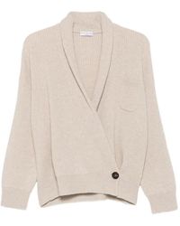 Brunello Cucinelli - Cashmere English Rib Cardigan - Lyst