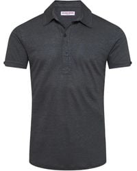 Orlebar Brown - Sebastian Linen Short-Sleeve Polo Shirt - Lyst