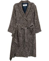 Monse - Shawl-Lapel Double-Breasted Coat - Lyst