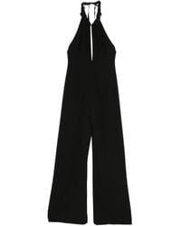 Gemy Maalouf - Bead-Embellished Halterneck Jumpsuit - Lyst