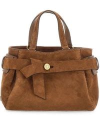 Gianni Chiarini - Miranda Knotted Suede Tote Bag - Lyst
