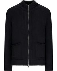 Fabrizio Del Carlo - Zip-Front Wool Cardigan - Lyst