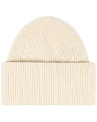 Laneus - Ribbed-Knit Beanie Hat - Lyst