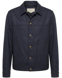 Jacob Cohen - Logo-Patch Button-Up Jacket - Lyst