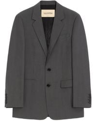Valentino Garavani - Single-Breasted Wool Jacket - Lyst
