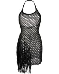 1017 ALYX 9SM - Fringe-Trim Crochet-Knit Mini Dress - Lyst