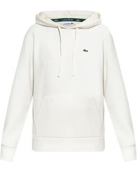 Lacoste - Embroidered-Logo Hoodie - Lyst