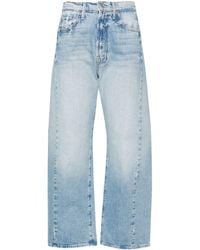 Mother - Half Pipe High-rise Wide-leg Jeans - Lyst