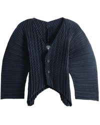 Issey Miyake - Unfurling Pleats Pleated Asymmetric-Hem Cardigan - Lyst