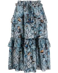 Ulla Johnson - Josette High-Waisted Ruffled Skirt - Lyst