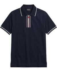 Kiton - Polo De Piqué Con Cremallera - Lyst