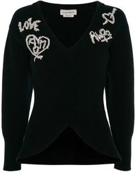 McQueen - アレキサンダー・マックイーン ベルテッドニットトップ - Lyst