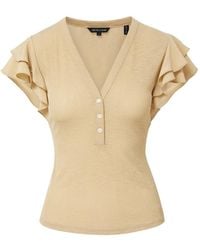 Veronica Beard - Aphrodite Ruffled Polo Top - Lyst