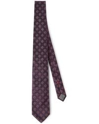 Brunello Cucinelli - Silk Tie With Geometric Pattern - Lyst