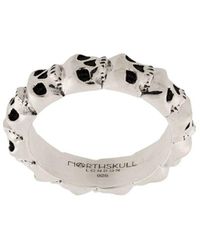 Northskull Ring mit Totenköpfen - Mettallic