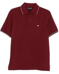 Emporio Armani - Logo Cotton Polo Shirt - Lyst