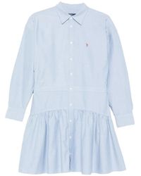 Polo Ralph Lauren - Robe Courte À Volants - Lyst