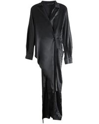 Yehuafan - Asymmetric Wrap Maxi Dress - Lyst