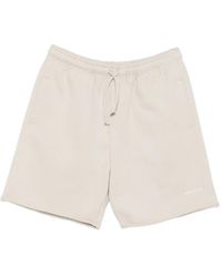 WRSTBHVR - Drawstring Raw-Edge Track Shorts - Lyst