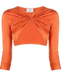 Coperni - Ruched Cropped Top - Lyst