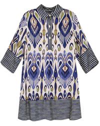 BYE Firenze - Patterned Mini Dress - Lyst