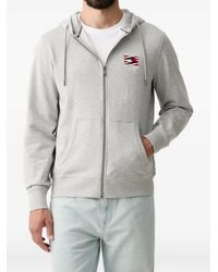 Tommy Hilfiger - Hoodie Zippé À Logo Brodé - Lyst