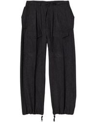 Plan C - Pantalones Cargo Con Cordón - Lyst