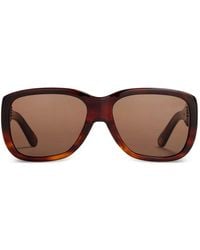 Ganni - X Ace & Tate Antonio Rectangle-Frame Sunglasses - Lyst