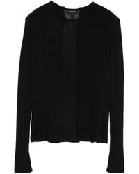 Marc Jacobs - Sheer-Panelled Knit Long-Sleeve Top - Lyst