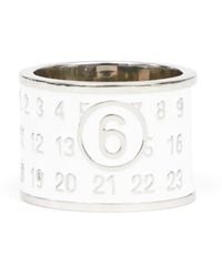 MM6 by Maison Martin Margiela - Anello Numeric Minimal Signature - Lyst