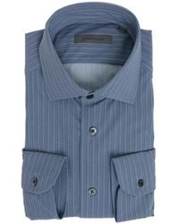 Corneliani - Herringbone-Patterned French-Collar Shirt - Lyst