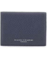 Gianni Chiarini - Dollaro Pebbled Leather Card Holder - Lyst