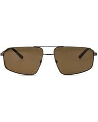 Emporio Armani - Geometric-Frame Sunglasses - Lyst