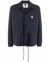 BOSS - Logo-Patch Lightweight Shirt Jacket - Lyst