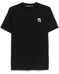 KARL LAGERFELD - Karl Ikon-Patch T-Shirt - Lyst