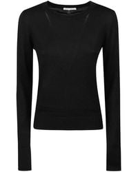 Patrizia Pepe - Fine-Knit Long-Sleeve Sweater - Lyst