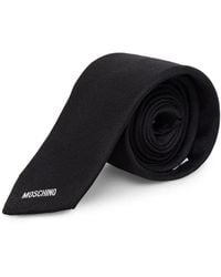 Moschino - Teddy Bear Logo-Embroidered Tie - Lyst