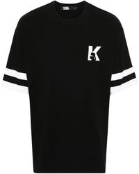 Karl Lagerfeld - Camiseta con logo estampado - Lyst