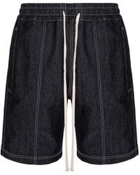 Hamza - Six Drawstring Denim Shorts - Lyst