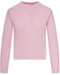 Gucci - Gg Fine Fabric Jacquard Cardigan - Lyst