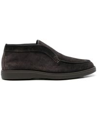 Santoni - Slip-On Suede Ankle Boots - Lyst