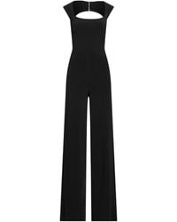Ralph Lauren - Square-Neck Open-Back Jumpsuit - Lyst